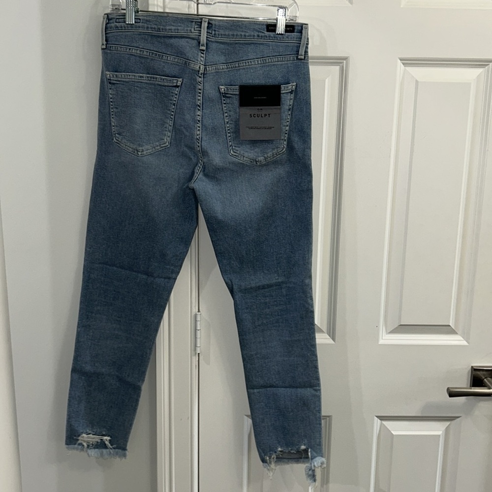 NWT Citizens of Humanity Rocket Crop High Rise Skinny Jeans Sz 32 Z225